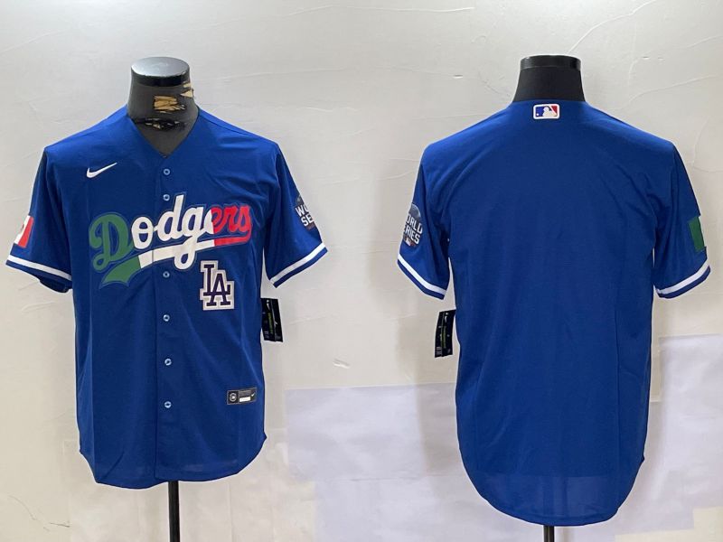 Men Los Angeles Dodgers Blank Blue Game 2024 Nike MLB Jersey style 10151->los angeles dodgers->MLB Jersey